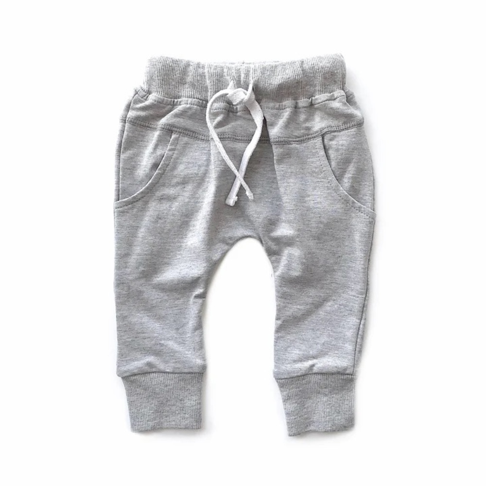 Little Bipsy Gray Joggers Sz: 6-12 Months